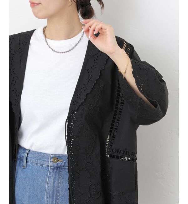 JOURNAL STANDARD relume「《予約》スクエアエンブロイダリーフラットカラーブラウス」|シャツ・ブラウス|