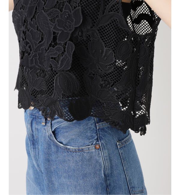 journal standard L'essage「《追加予約》ケミカルコードレースノースリーブブラウス」|シャツ・ブラウス|