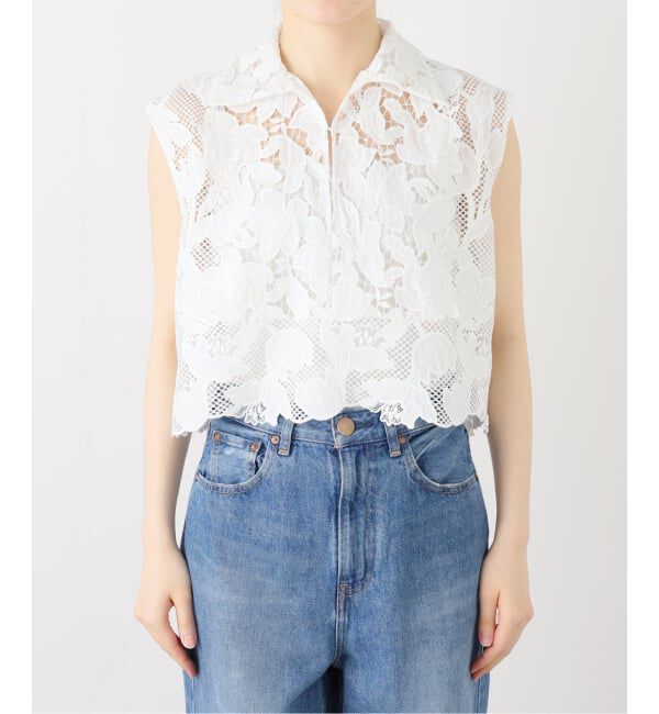journal standard L'essage「《追加予約》ケミカルコードレースノースリーブブラウス」|シャツ・ブラウス|