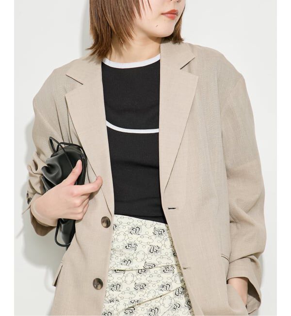 journal standard L'essage「《予約》DRY RIB セットアップトリム」|Tシャツ・カットソー|ブラック