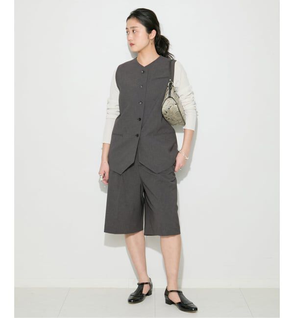 journal standard L'essage「《予約》ウーリーノライトノーカラーベスト」|ダウンベスト・ベスト|