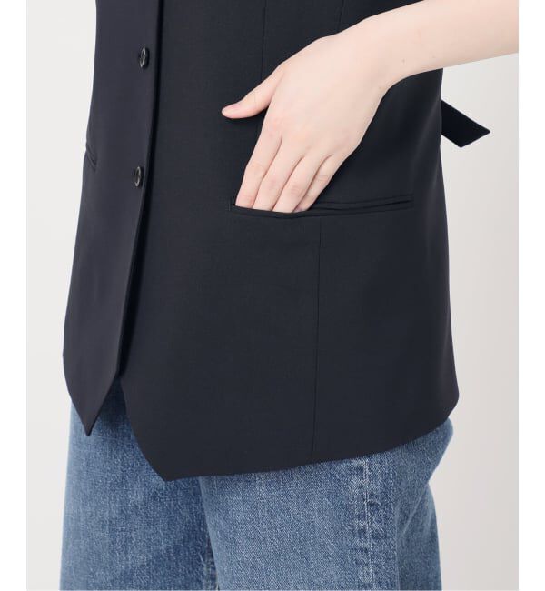 journal standard L'essage「《予約》ウーリーノライトノーカラーベスト」|ダウンベスト・ベスト|