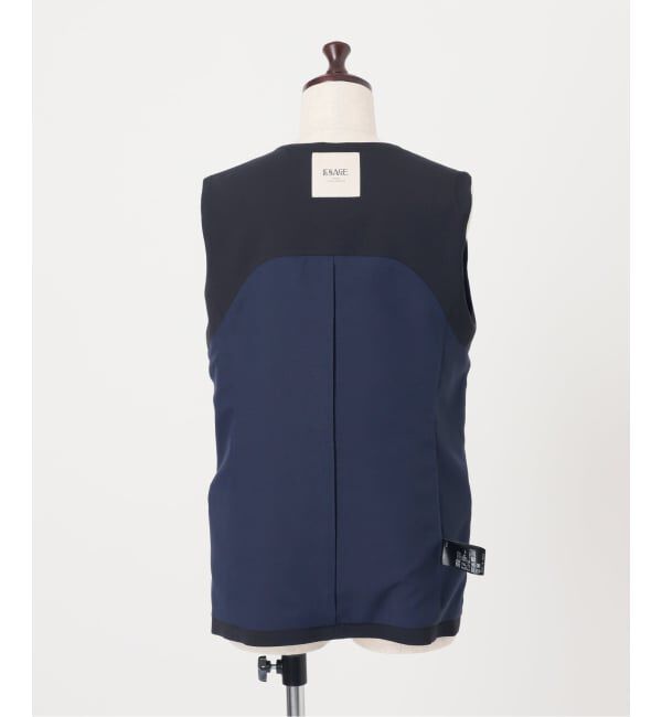 journal standard L'essage「《予約》ウーリーノライトノーカラーベスト」|ダウンベスト・ベスト|