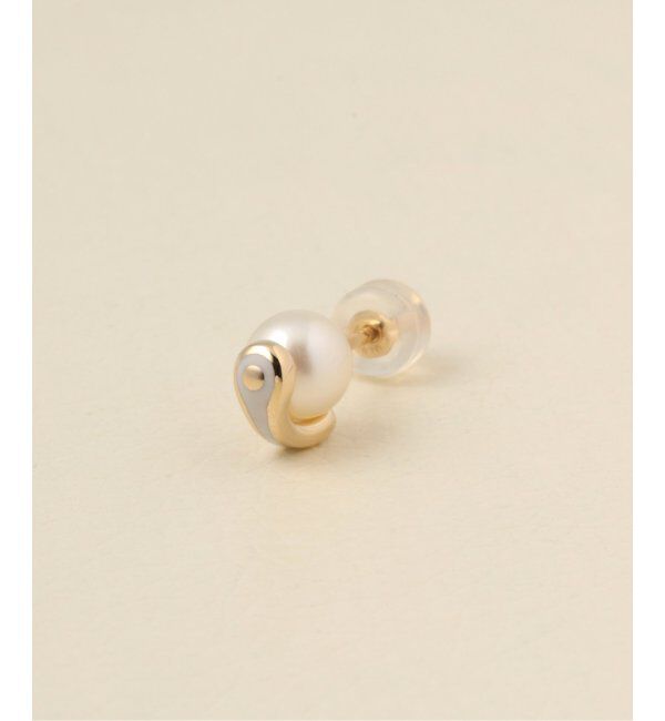 NOBLE「Hirotaka/ヒロタカ  Bird of Paradise パールピアス(片耳)」|ピアス|ホワイト
