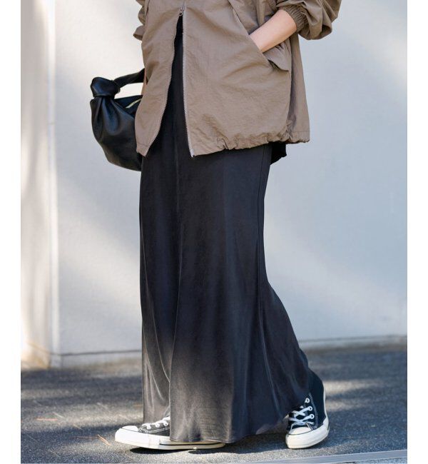 FRAMeWORK「≪追加≫キュプラバイアスサテンロングスカート」|スカート|