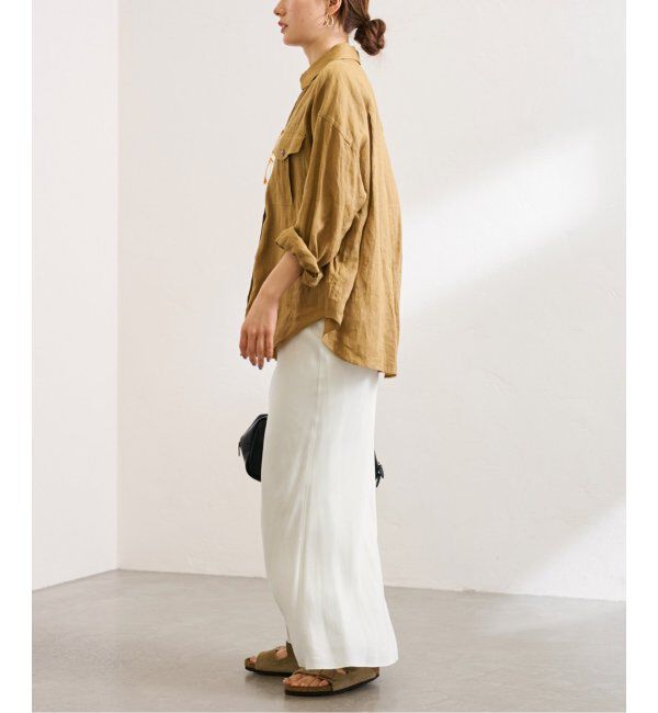 FRAMeWORK「≪追加≫キュプラバイアスサテンロングスカート」|スカート|
