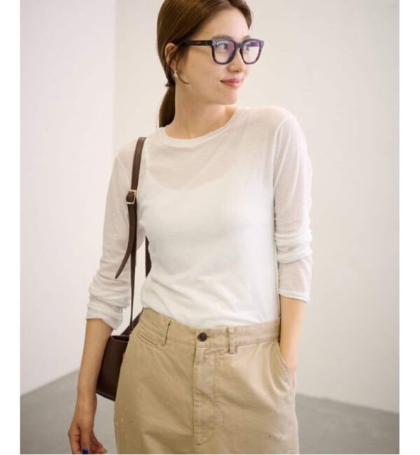 FRAMeWORK「≪追加≫HTシアーロングTee5」|Tシャツ・カットソー|