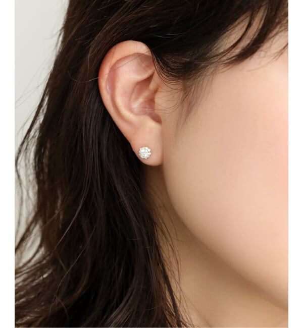Lilas by Spick&Span「0.6ctサイドダイヤピアス K18（両耳）」|ピアス|