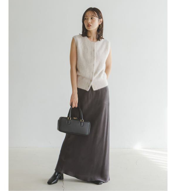 NOBLE「FOX/Caファーニットフロントボタンベスト」|ベスト・ジレ|