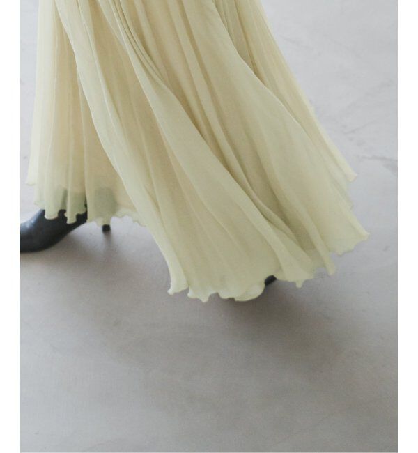 NOBLE「ヴィンテージシアーソフトプリーツスカート」|スカート|