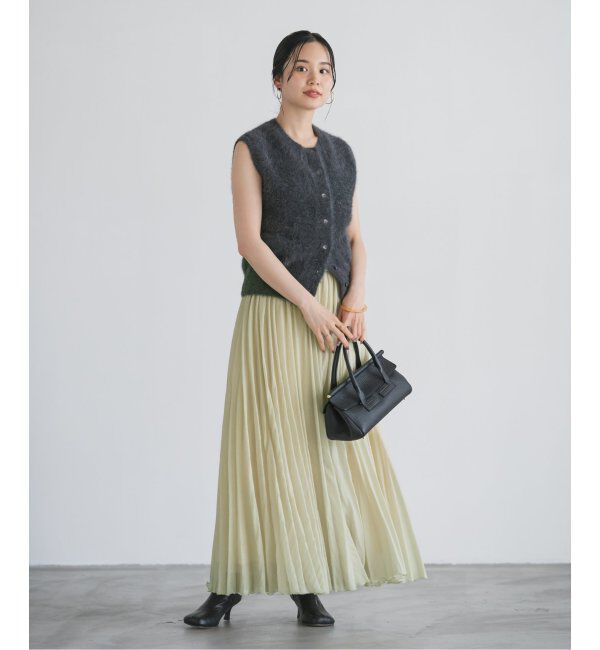 NOBLE「ヴィンテージシアーソフトプリーツスカート」|スカート|