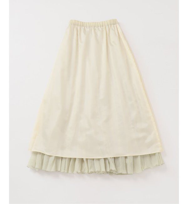 NOBLE「ヴィンテージシアーソフトプリーツスカート」|スカート|