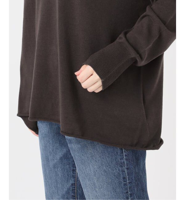 Spick and Span「コットンバルキーヤーンルーズVネックプルオーバー」|ニット・セーター|