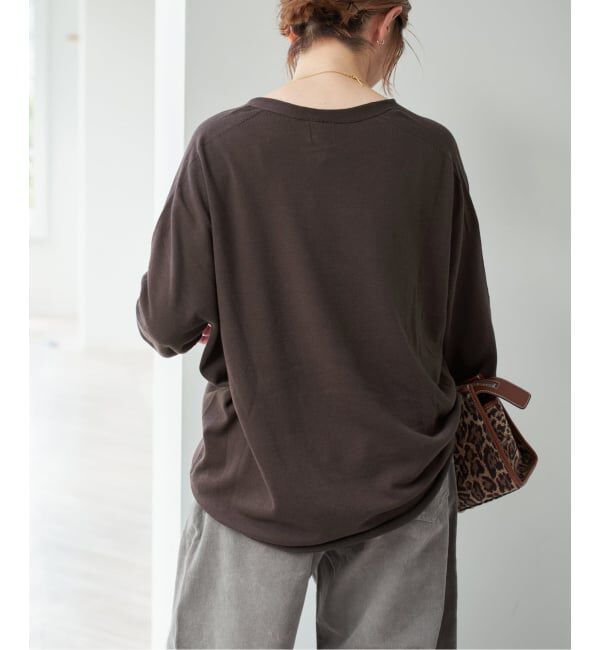 Spick and Span「コットンバルキーヤーンルーズVネックプルオーバー」|ニット・セーター|