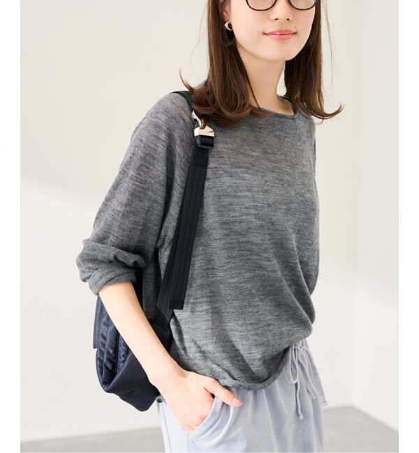 FRAMeWORK「≪手洗い可≫ウォッシャブルアルパカミックスナイロンポンチョニット」|ニット・セーター|