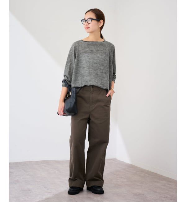 FRAMeWORK「≪手洗い可≫ウォッシャブルアルパカミックスナイロンポンチョニット」|ニット・セーター|