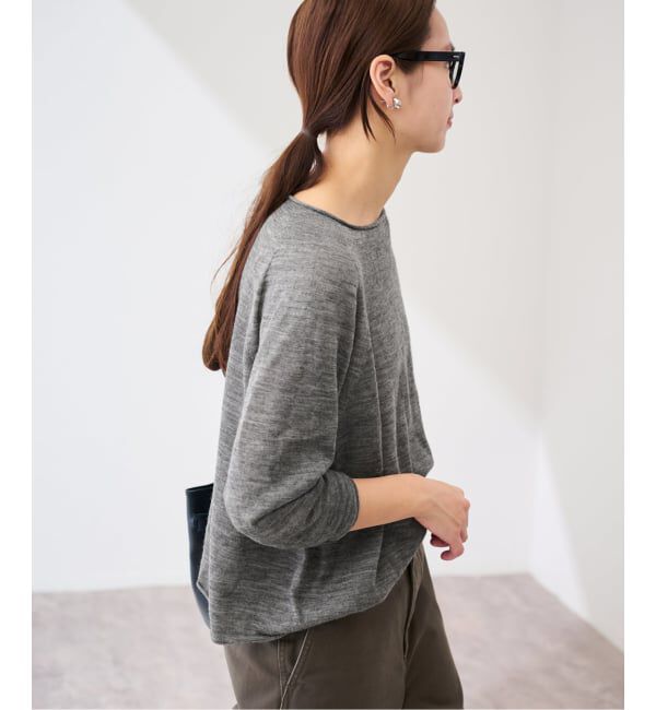 FRAMeWORK「≪手洗い可≫ウォッシャブルアルパカミックスナイロンポンチョニット」|ニット・セーター|