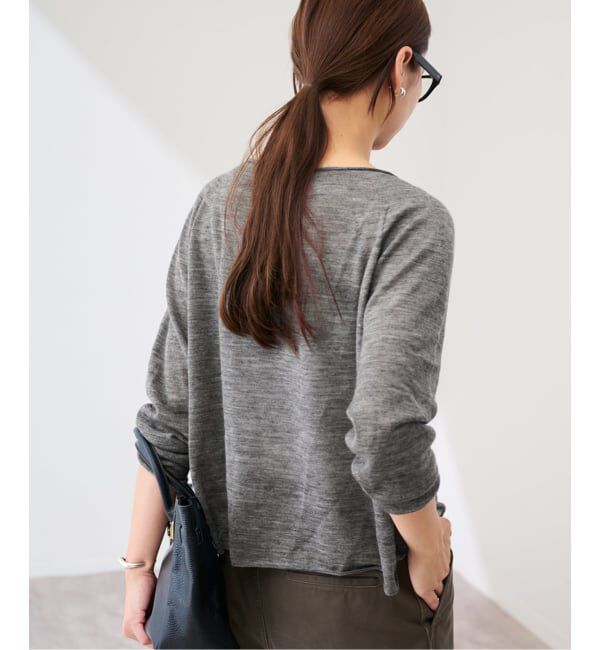 FRAMeWORK「≪手洗い可≫ウォッシャブルアルパカミックスナイロンポンチョニット」|ニット・セーター|