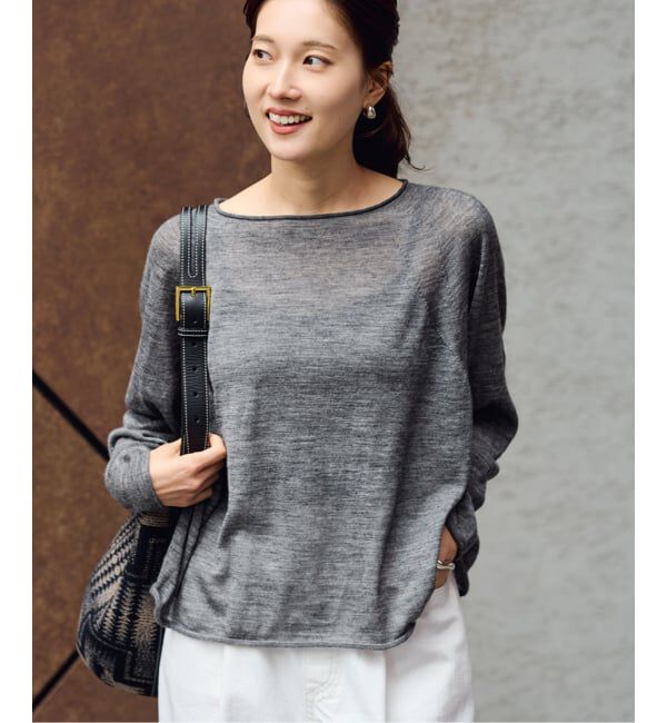 FRAMeWORK「≪手洗い可≫ウォッシャブルアルパカミックスナイロンポンチョニット」|ニット・セーター|