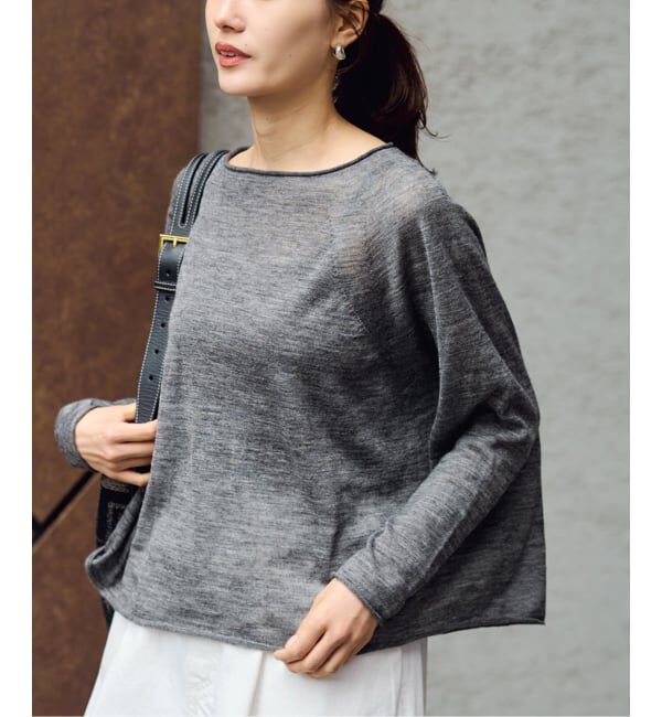 FRAMeWORK「≪手洗い可≫ウォッシャブルアルパカミックスナイロンポンチョニット」|ニット・セーター|