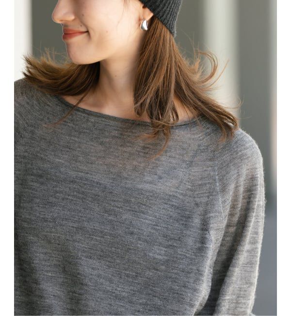 FRAMeWORK「≪手洗い可≫ウォッシャブルアルパカミックスナイロンポンチョニット」|ニット・セーター|