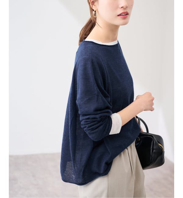 FRAMeWORK「≪手洗い可≫ウォッシャブルアルパカミックスナイロンポンチョニット」|ニット・セーター|