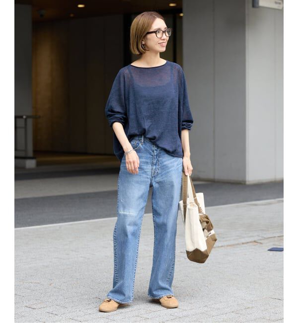 FRAMeWORK「≪手洗い可≫ウォッシャブルアルパカミックスナイロンポンチョニット」|ニット・セーター|