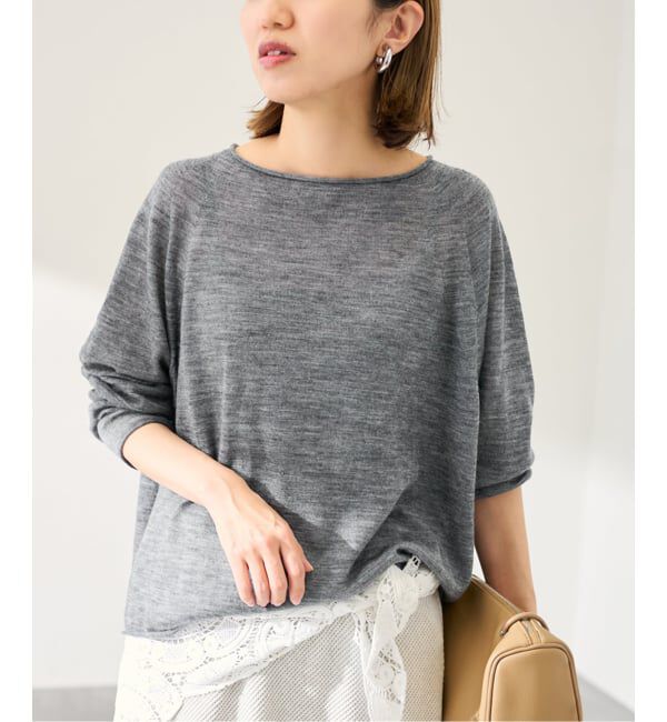 FRAMeWORK「≪手洗い可≫ウォッシャブルアルパカミックスナイロンポンチョニット」|ニット・セーター|