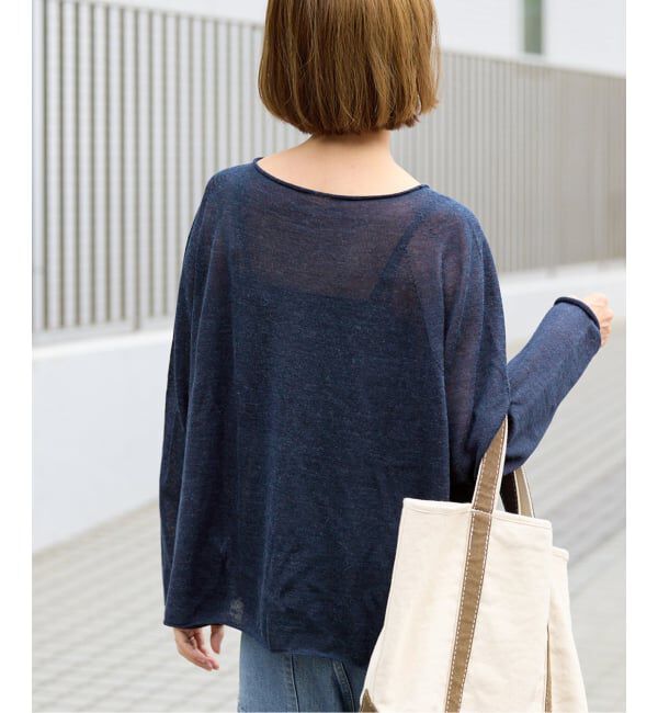 FRAMeWORK「≪手洗い可≫ウォッシャブルアルパカミックスナイロンポンチョニット」|ニット・セーター|