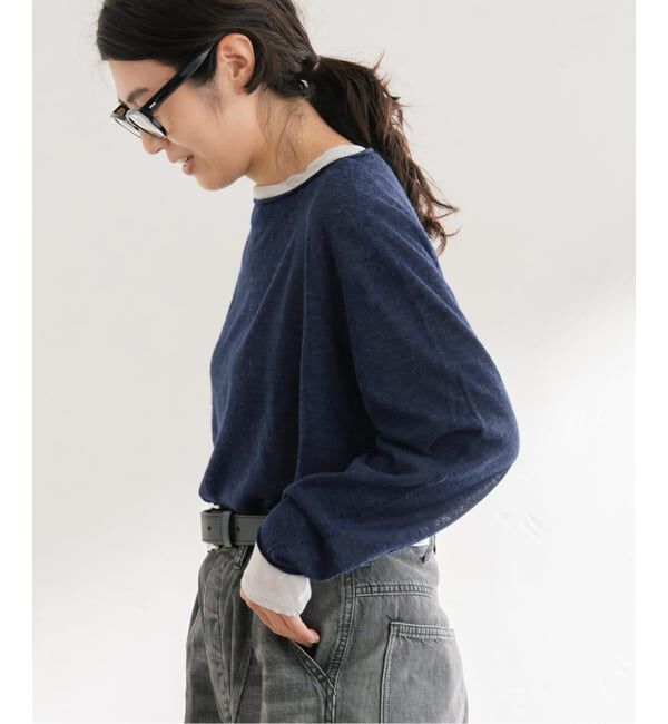 FRAMeWORK「≪手洗い可≫ウォッシャブルアルパカミックスナイロンポンチョニット」|ニット・セーター|