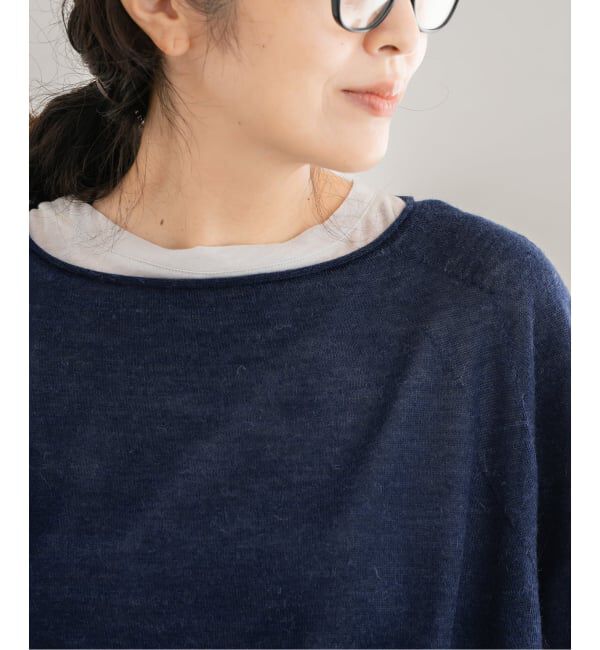 FRAMeWORK「≪手洗い可≫ウォッシャブルアルパカミックスナイロンポンチョニット」|ニット・セーター|