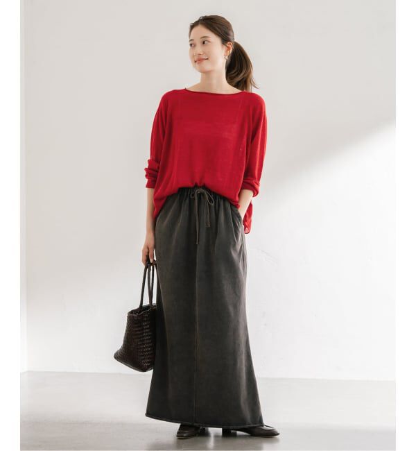 FRAMeWORK「≪手洗い可≫ウォッシャブルアルパカミックスナイロンポンチョニット」|ニット・セーター|