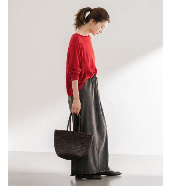 FRAMeWORK「≪手洗い可≫ウォッシャブルアルパカミックスナイロンポンチョニット」|ニット・セーター|