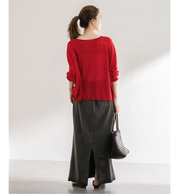 FRAMeWORK「≪手洗い可≫ウォッシャブルアルパカミックスナイロンポンチョニット」|ニット・セーター|