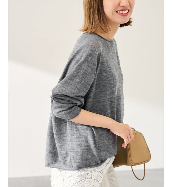 FRAMeWORK「≪手洗い可≫ウォッシャブルアルパカミックスナイロンポンチョニット」|ニット・セーター|