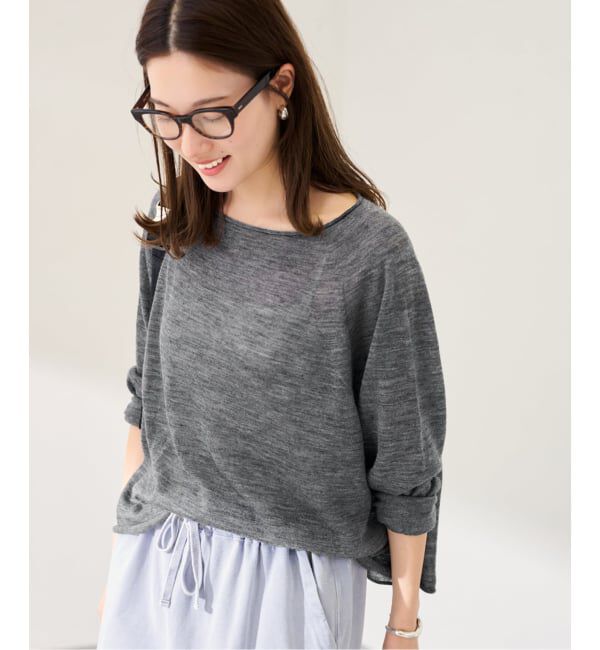 FRAMeWORK「≪手洗い可≫ウォッシャブルアルパカミックスナイロンポンチョニット」|ニット・セーター|