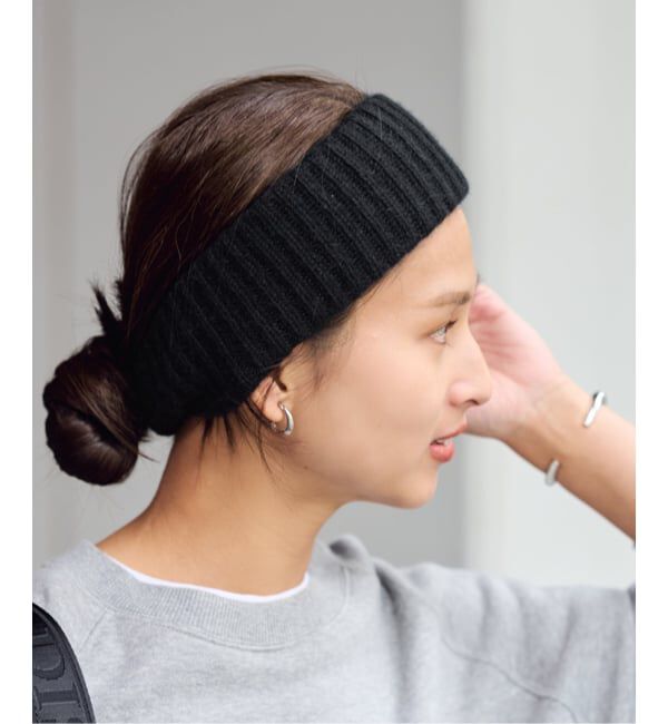 FRAMeWORK「William Brunton カシミヤヘアバンド」|その他|ブラック