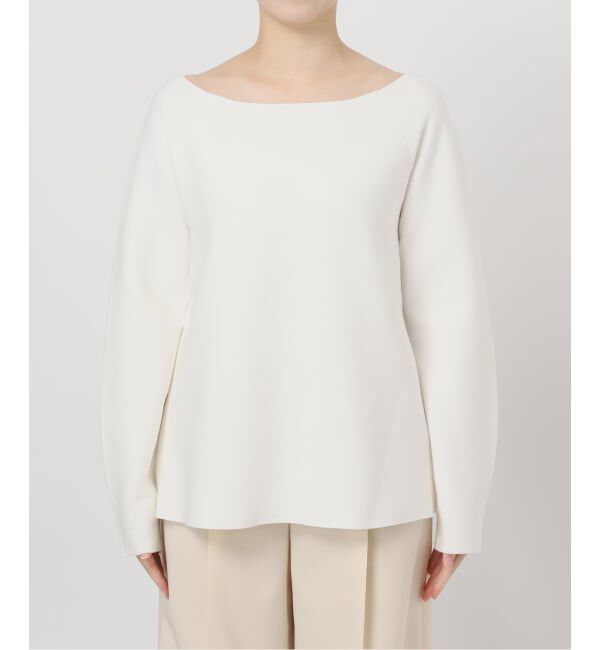 NOBLE「《セットアップ対応》ボートネックスムースニット」|ニット・セーター|