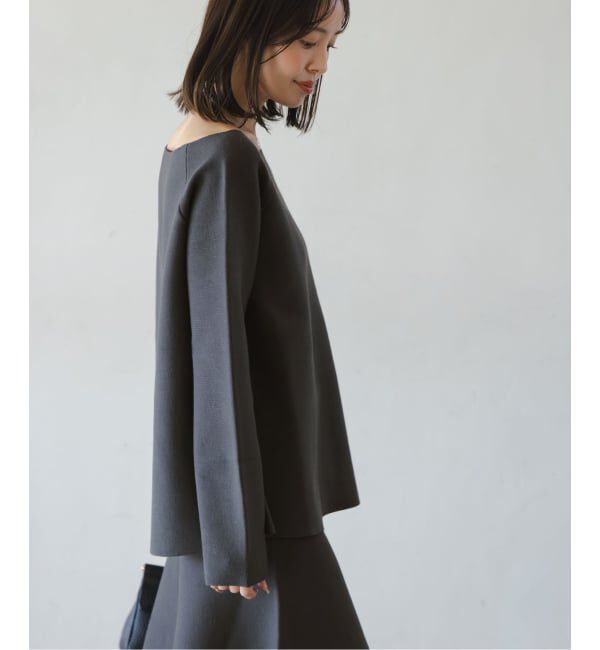 NOBLE「《セットアップ対応》ボートネックスムースニット」|ニット・セーター|