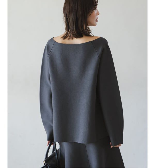 NOBLE「《セットアップ対応》ボートネックスムースニット」|ニット・セーター|