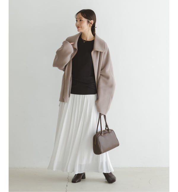 NOBLE「割線シフォンギャザースカート」|スカート|