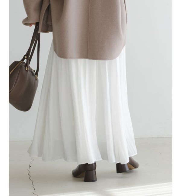 NOBLE「割線シフォンギャザースカート」|スカート|