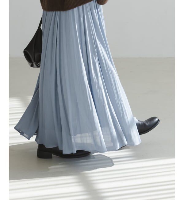 NOBLE「割線シフォンギャザースカート」|スカート|