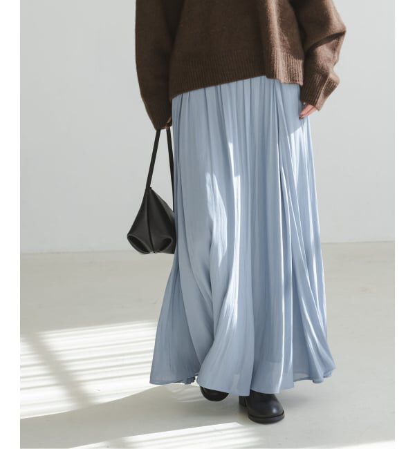 NOBLE「割線シフォンギャザースカート」|スカート|