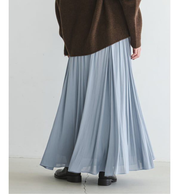 NOBLE「割線シフォンギャザースカート」|スカート|