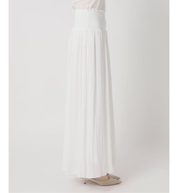 NOBLE「割線シフォンギャザースカート」|スカート|