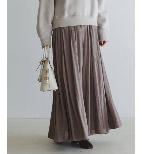 NOBLE「割線シフォンギャザースカート」|スカート|