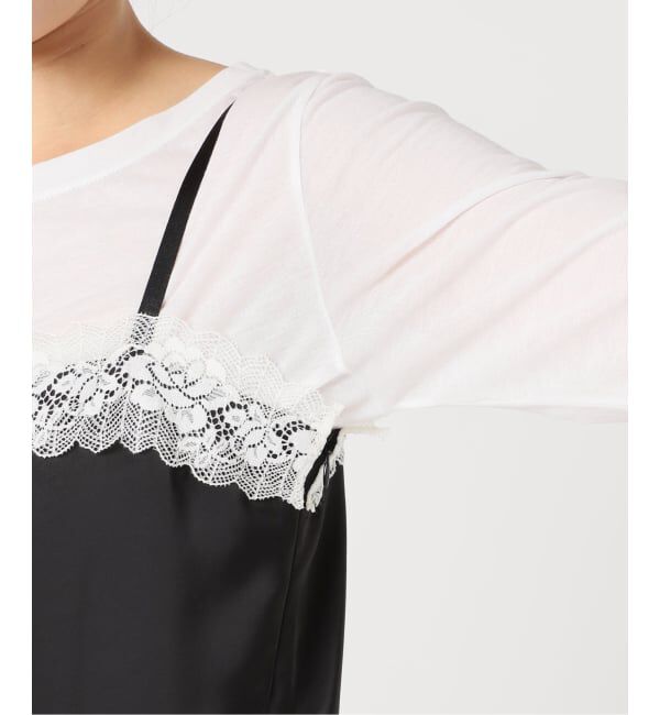 U by SPICK&SPAN「レースディティールロンパース」|オールインワン|