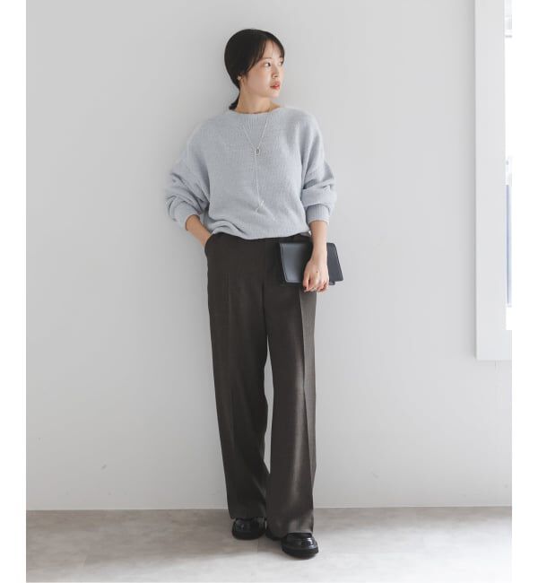 NOBLE「《WEB限定カラー・追加》ドライミックスモールニットプルオーバー」|ニット・セーター|