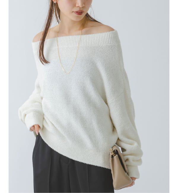 NOBLE「《WEB限定カラー・追加》ドライミックスモールニットプルオーバー」|ニット・セーター|